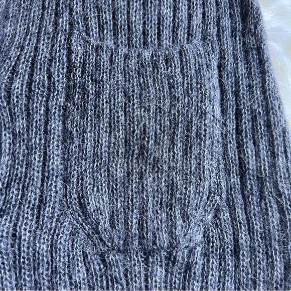 Moda International Italian Sz XS Mohair Blend Cable Knit Long Buttoned Cardigan - Picture 12 of 17